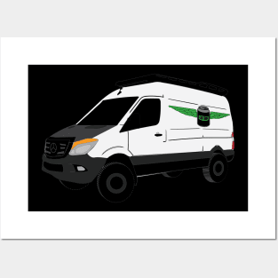 WIBB Sprinter White Posters and Art